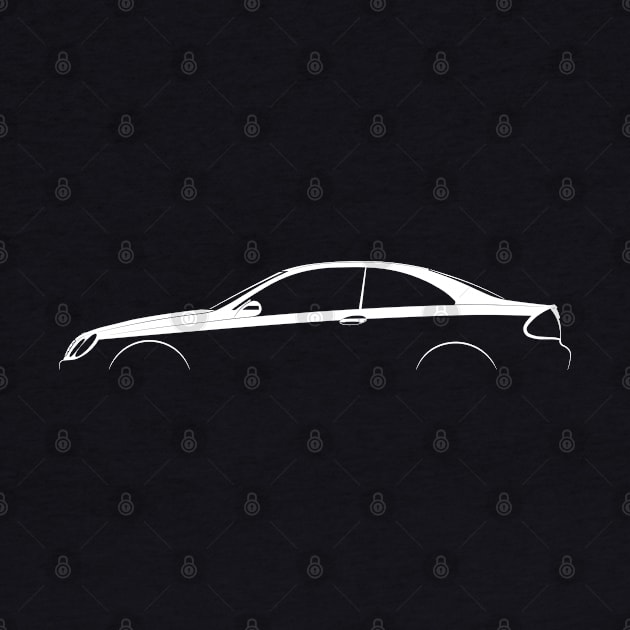 Mercedes-Benz CLK-Class (W209) Silhouette by Car-Silhouettes